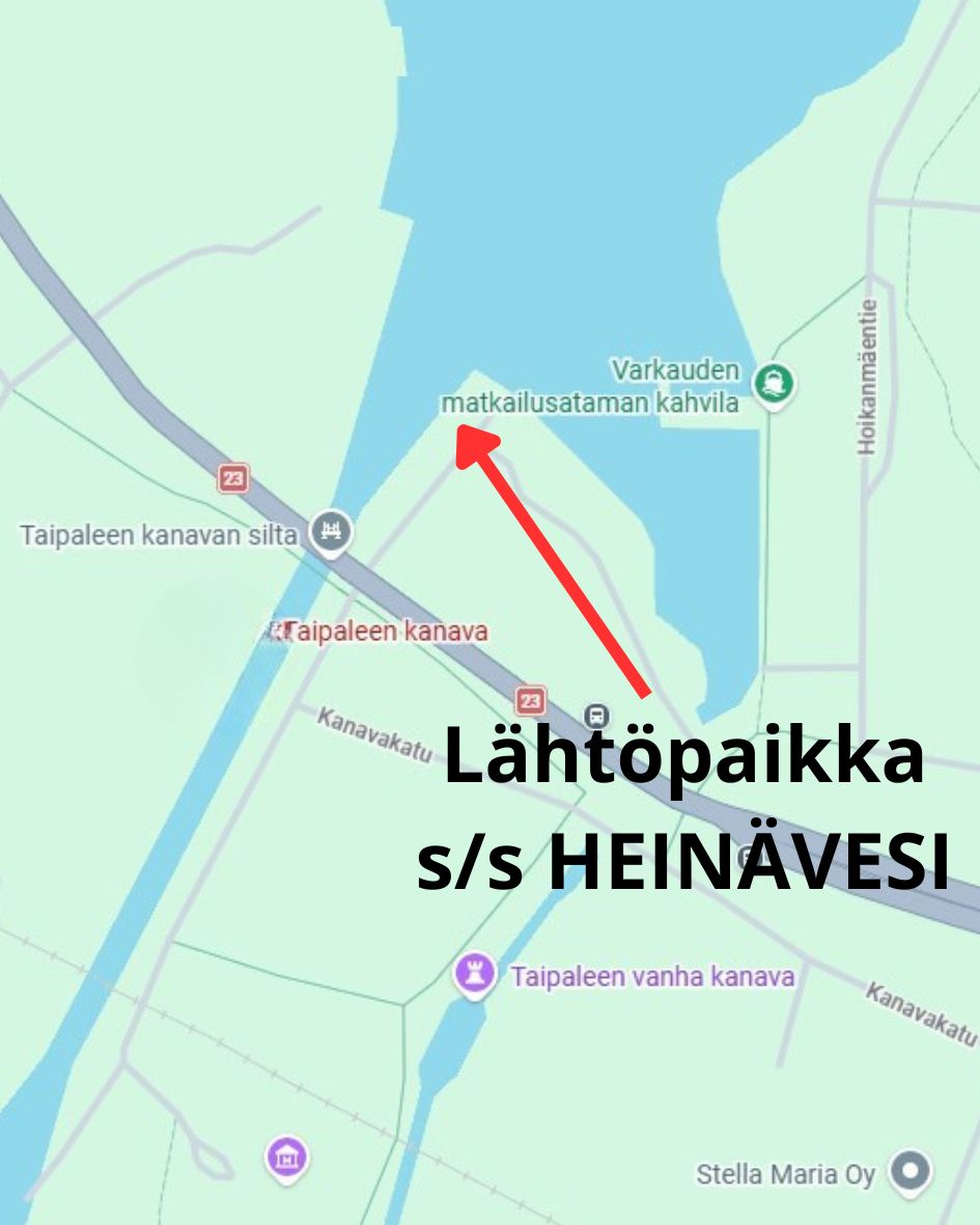 ss HEINÄVESI-lähtöpaikka-Taipaleenkanava